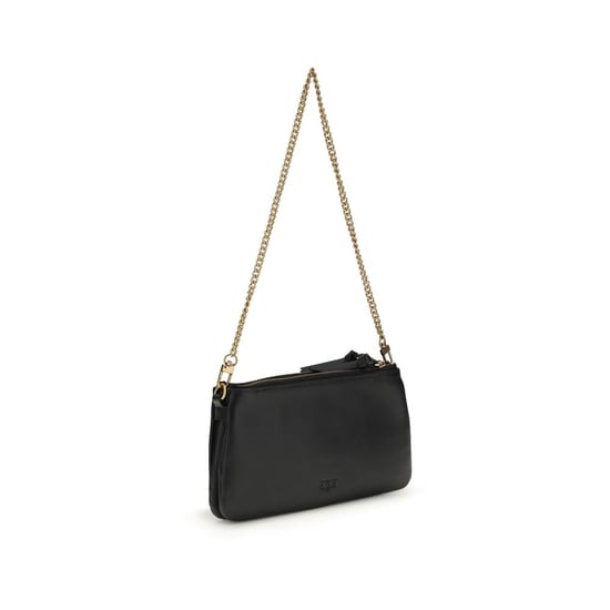 Bolso de hombro PINKO de piel de ternera negra Bos Taurus - Image 3