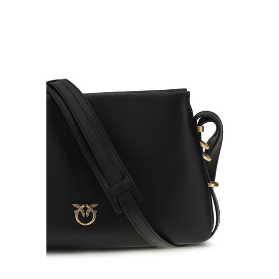 Bolso de hombro PINKO de piel de ternera negra Bos Taurus - Image 4