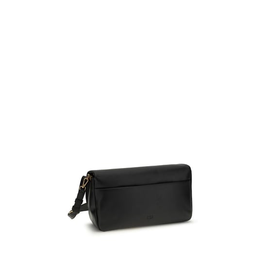 Bolso de hombro PINKO de piel de ternera negra Bos Taurus - Image 3