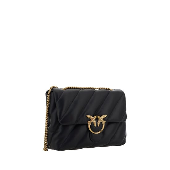 Bolso de hombro PINKO de piel de ternera negra Bos Taurus - Image 2