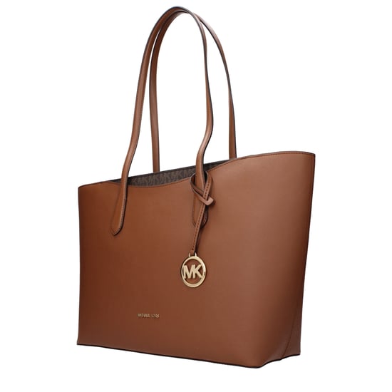 Bolso de hombro de cuero marrón Michael Kors - Image 2