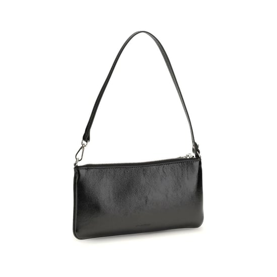 Bolso de Hombro de Piel de Vaca Negra Courrèges - Image 3