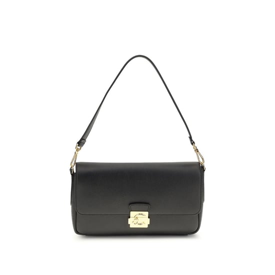 Bolso de hombro Coccinelle de piel de ternera negra Bos Taurus - Image 1