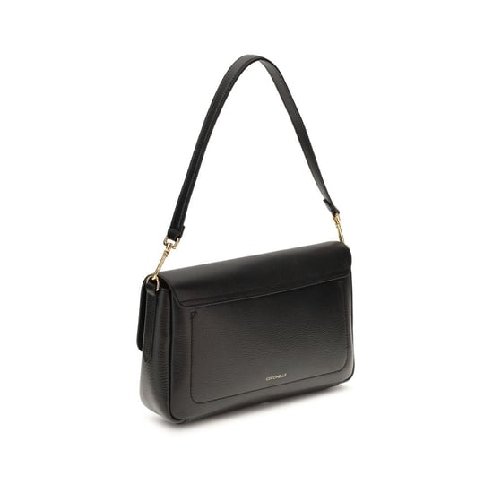 Bolso de hombro Coccinelle de piel de ternera negra Bos Taurus - Image 3
