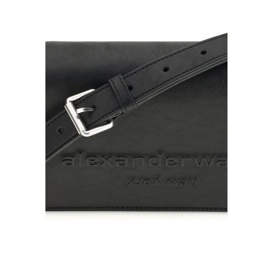 Bolso de hombro Bos Taurus de cuero de ternera negro Alexander Wang - Image 4