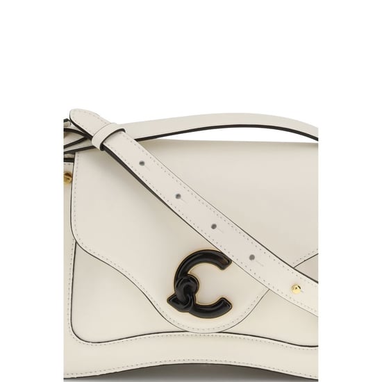 Bolso de Hombro Bos Taurus de Cuero de Ternera Beige Coccinelle - Image 4