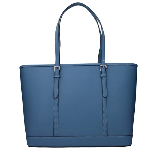 Bolso de hombro de cuero azul Michael Kors - Image 3
