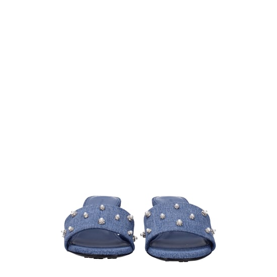 Sandalias Planas de Tela Azules Givenchy - Image 3