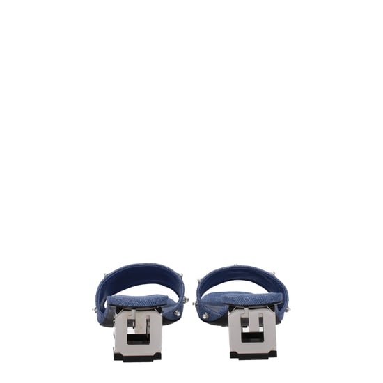 Sandalias Planas de Tela Azules Givenchy - Image 5
