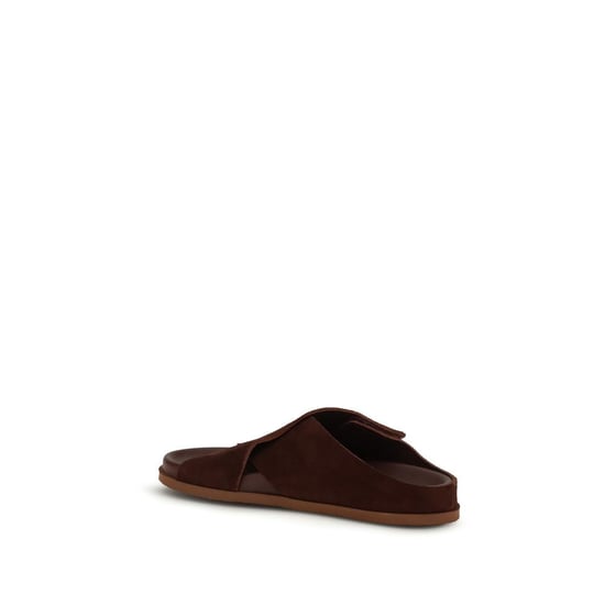 Sandalias de terciopelo marrón Pedro García - Image 3