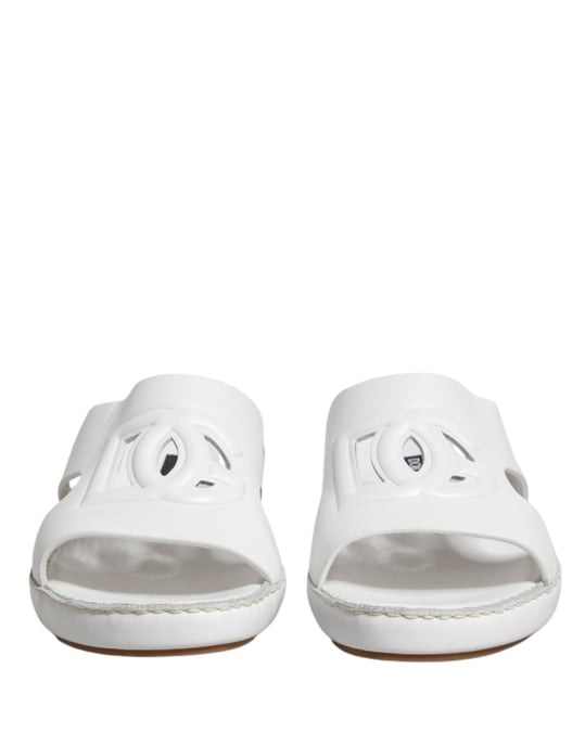Zapatillas Planas Dolce & Gabbana White DG con Corte - Image 3