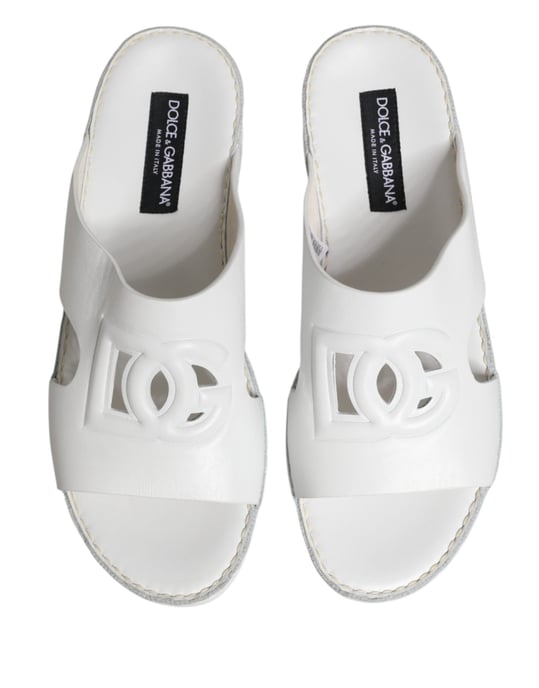 Zapatillas Planas Dolce & Gabbana White DG con Corte - Image 4
