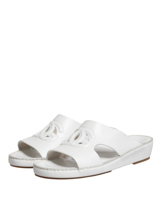 Zapatillas Planas Dolce & Gabbana White DG con Corte - Image 5