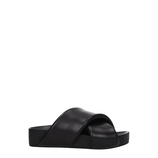 Zapatillas de piel negra Jil Sander - Image 1