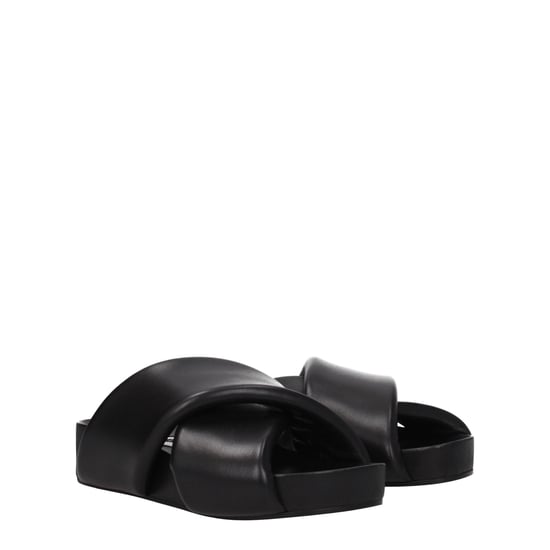 Zapatillas de piel negra Jil Sander - Image 2