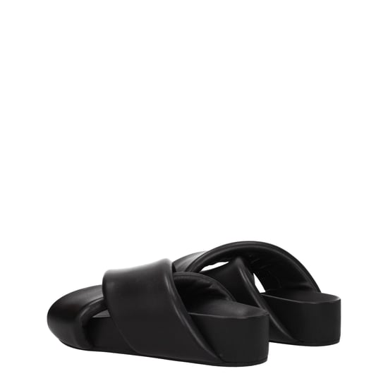 Zapatillas de piel negra Jil Sander - Image 4