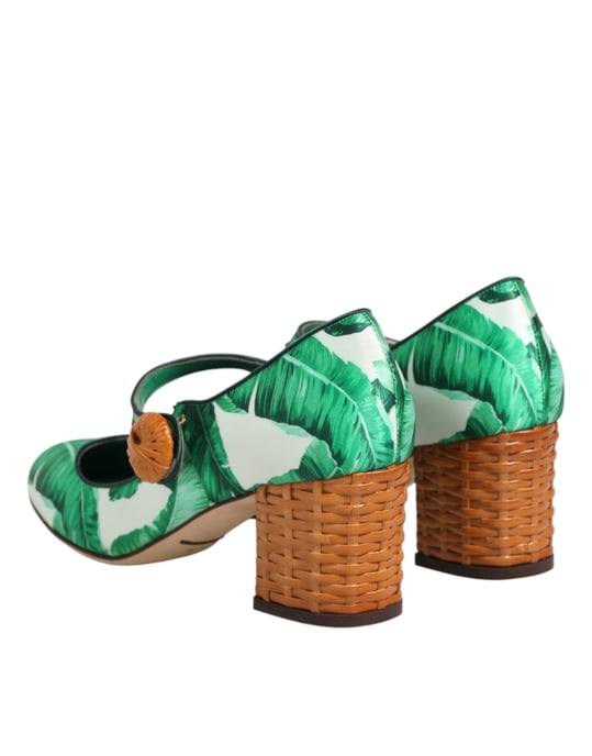 Sandalias Mary Janes de seda verde de Dolce & Gabbana - Image 6
