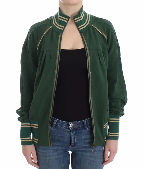 Chaqueta Suéter Sudadera con Cremallera Simulada Verde John Galliano - Image 6