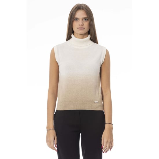 Suéter de Lana Blanca para Mujeres Baldinini Trend - Image 1
