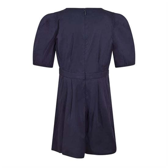 Camisa de mujer Ted Baker con cuello en V Md Ld99 en azul marino - Image 2