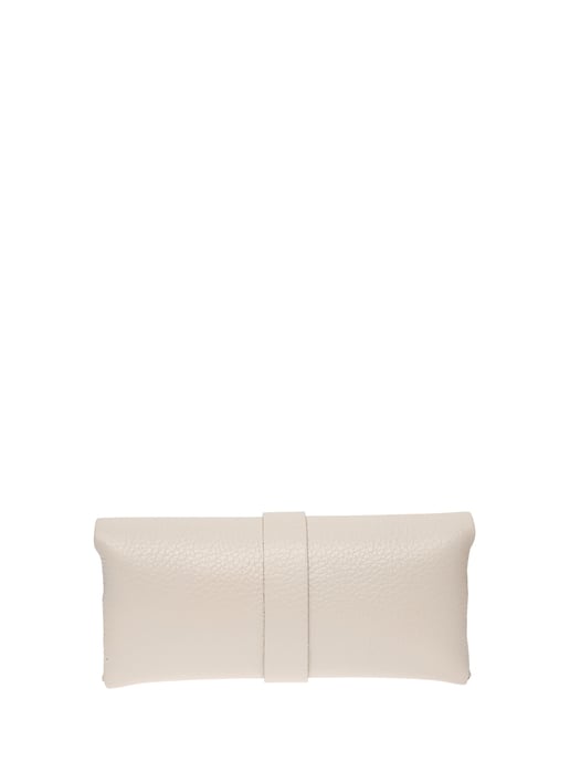 Roberta M Beige Cuero estuche para gafas de sol - Image 2
