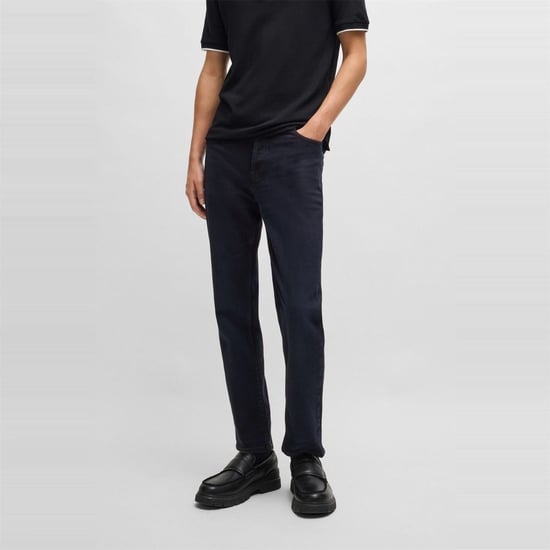 Men's Boss Tapered-Fit Jeans in Dark Blue - Image 1