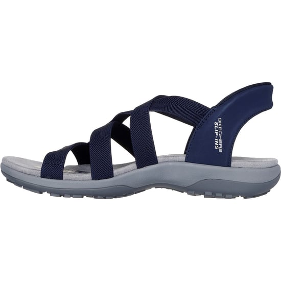 Skechers Reggae Slim Stretch Flex Textile Women's Navy Sandals - Image 4