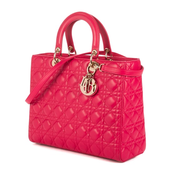 Christian Dior Lady Dior Large en Rosa Cuero de ternero - Image 2