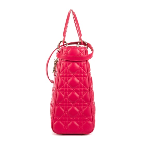 Christian Dior Lady Dior Large en Rosa Cuero de ternero - Image 3
