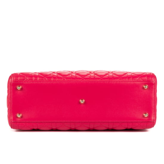 Christian Dior Lady Dior Large en Rosa Cuero de ternero - Image 6