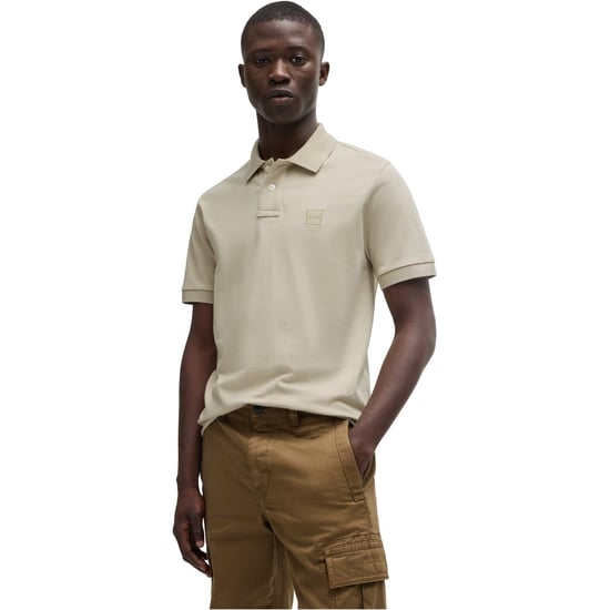 Polo de Diseño Premium para Hombre Boss Hbo Passenger en Beis Claro - Image 2