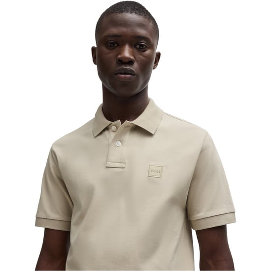 Polo de Diseño Premium para Hombre Boss Hbo Passenger en Beis Claro - Image 4