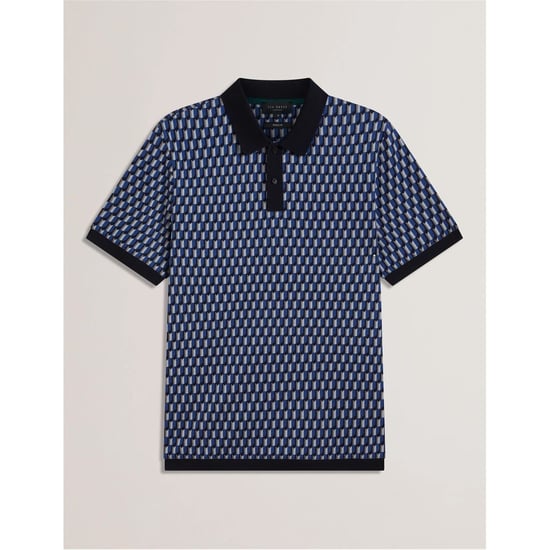 Polo Regular Fit Geo para Hombre de Ted Baker en Marino - Image 1