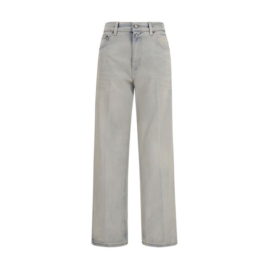 Jeans de algodón azul Haikure de corte relajado - Image 1