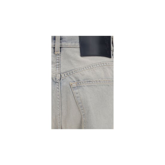 Jeans de algodón azul Haikure de corte relajado - Image 3