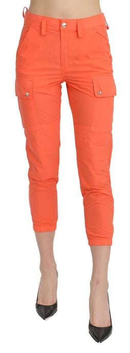 CYCLE Pantalones Capri Ajustados de Cintura Alta de Algodón Naranjas - Image 2
