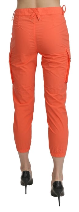 CYCLE Pantalones Capri Ajustados de Cintura Alta de Algodón Naranjas - Image 3
