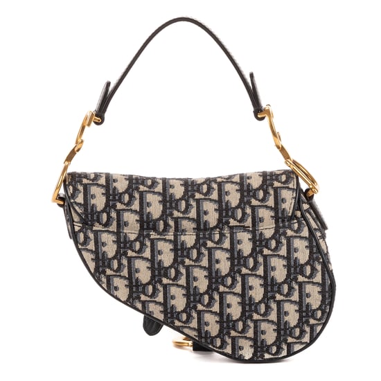 Dior Oblique Saddle Mini en Marina Lienzo - Image 5