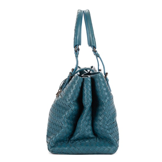 Bottega Veneta Intreciatto Roma Medium en Azul Cuero de ternero - Image 3