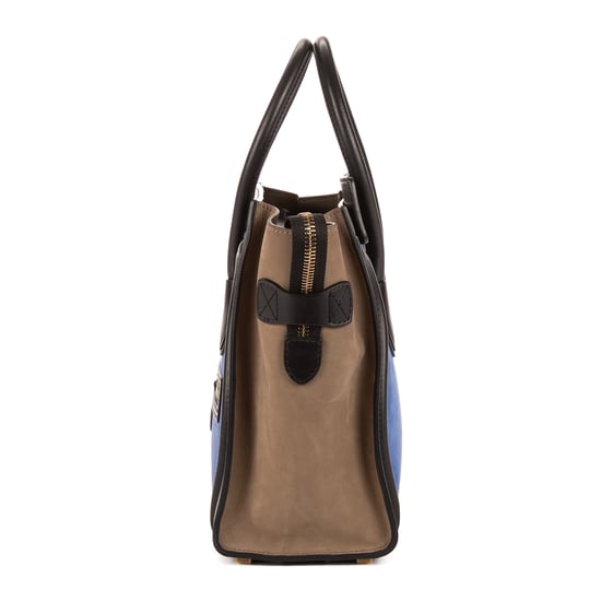 Celine Micro Lugagge Tri-color  en Negro Cuero de ternero - Image 3