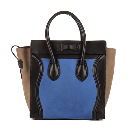Celine Micro Lugagge Tri-color  en Negro Cuero de ternero - Image 5