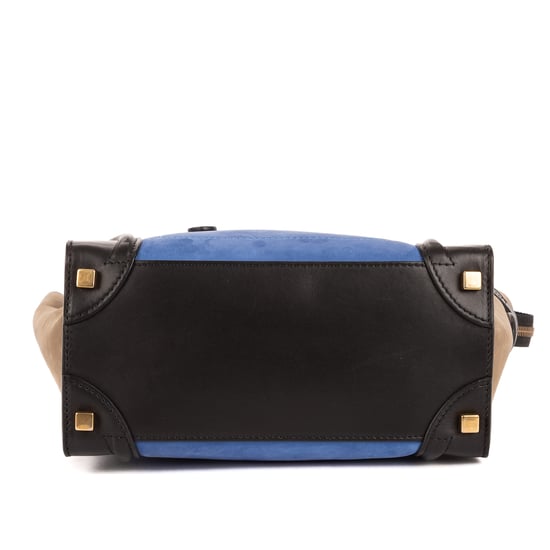 Celine Micro Lugagge Tri-color  en Negro Cuero de ternero - Image 6