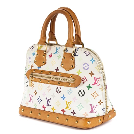 Louis Vuitton Alma PM en Blanco/Multicolor Lienzo recubierto - Image 2