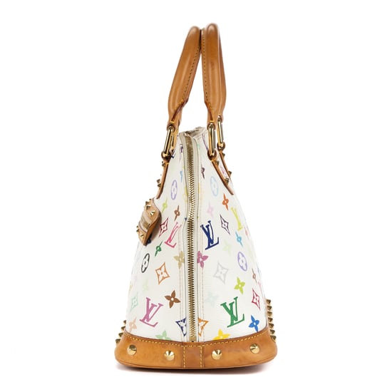 Louis Vuitton Alma PM en Blanco/Multicolor Lienzo recubierto - Image 3