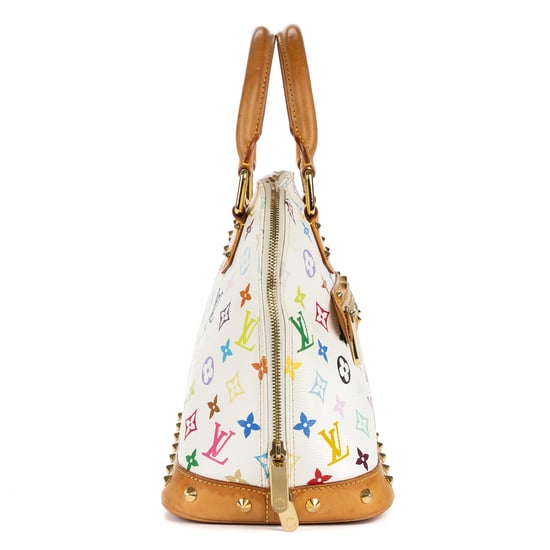 Louis Vuitton Alma PM en Blanco/Multicolor Lienzo recubierto - Image 4