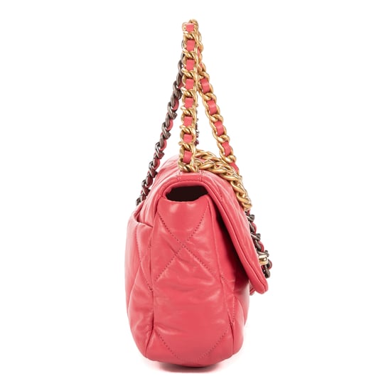 Chanel Classic 19 Flap Small en Rosa Cuero de ternero - Image 4