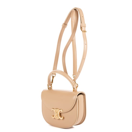 Celine Besace Clea Mini en Beige Cuero de ternero - Image 2