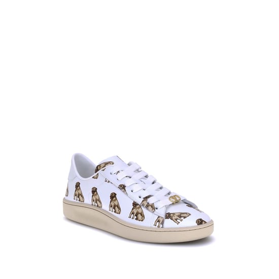 Zapatillas bajas de piel de ternero blanca Bos Taurus de Valentino Garavani - Image 2