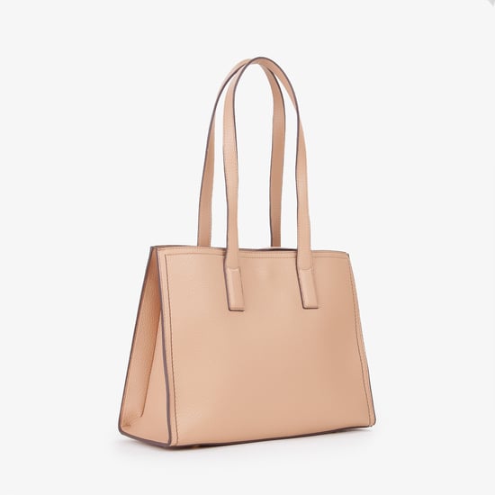 Bolso de mano para mujer de poliuretano beige Mario Valentino - Image 4