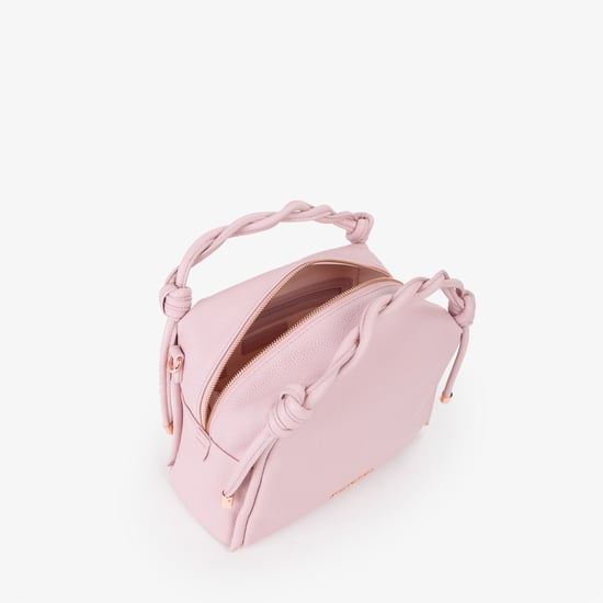 Bolso de mano de mujer Mario Valentino Rosa de poliuretano - Image 4